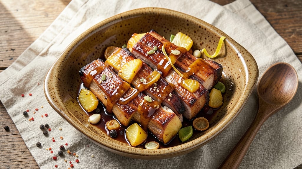 Pork Ribs Wrapped Around Pineapple Recipe: Oven-Glazed Sweet-Savory Fusion