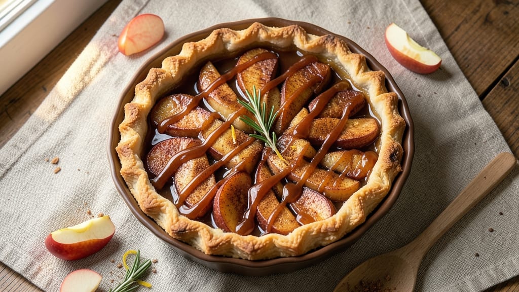 Apple Tart With Caramel Sauce Recipe: Buttery Crust Meets Molten Filling