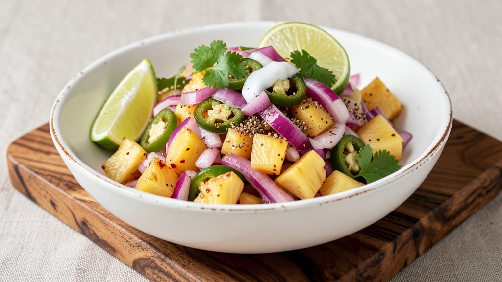 Cafe Red Onion Pineapple Salsa Recipe: Tropical Crunch With Sweet Tart Zing