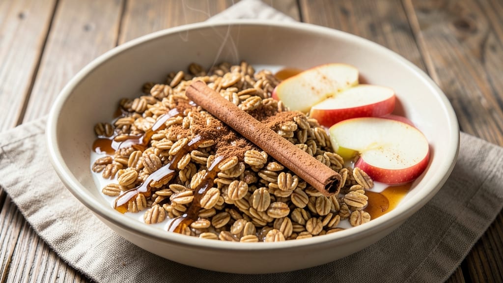 Apple Cinnamon Steel Cut Oats Recipe: Warm Spice Swirls and Chewy Texture