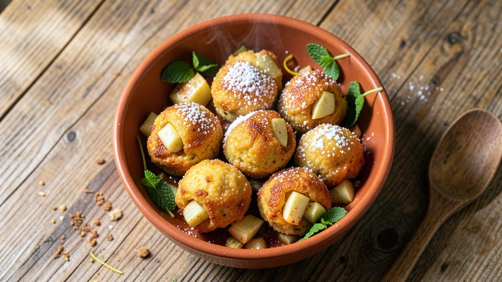 Fried Apple Pie Balls With Pancake Mix Recipe: Crispy Pancake-Crusted Apple Bites