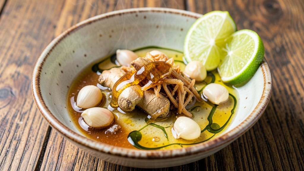 Ginger Garlic Lime Apple Cider Vinegar Honey Recipe: Zesty Glaze for Roasts and Greens
