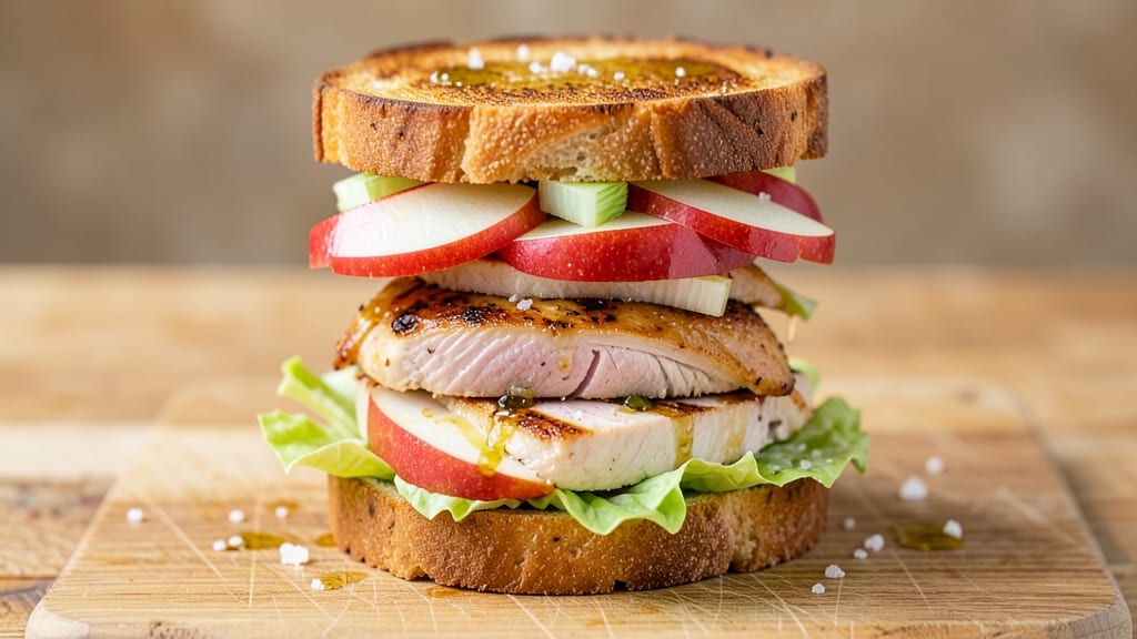 Chicken, Apple, and Salad Sandwich Recipe: Crunchy Celery and Sweet Tart Layers