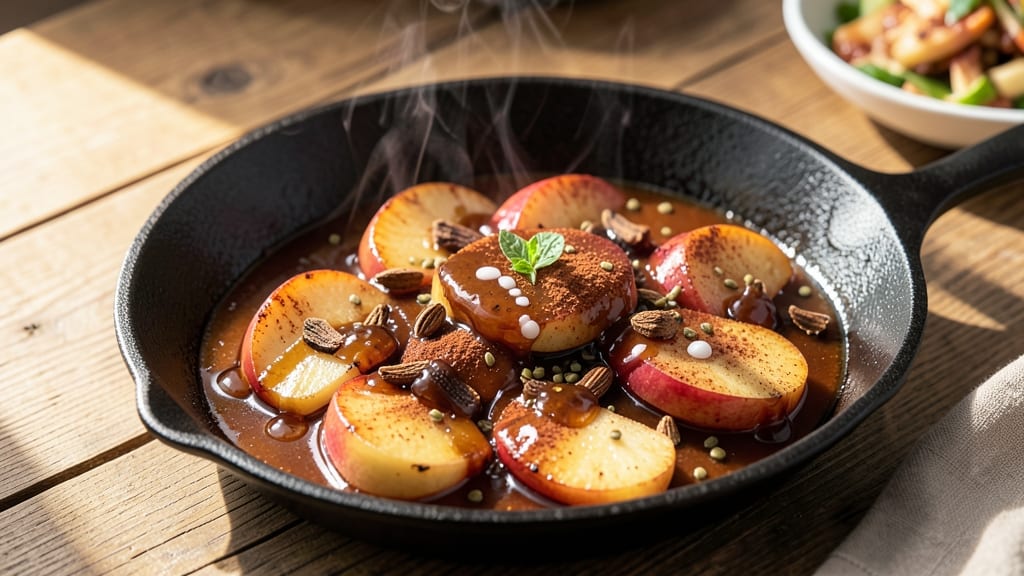 Apple Pan Hickory Sauce Recipe: Warm Spiced Cider Base With Celery-Pepper Crunch