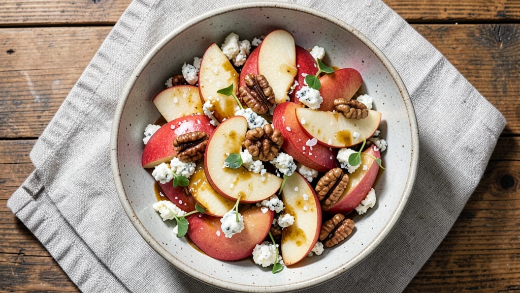 Apple Walnut Blue Cheese Salad Recipe: Crunchy Nut and Tangy Cheese Harmony