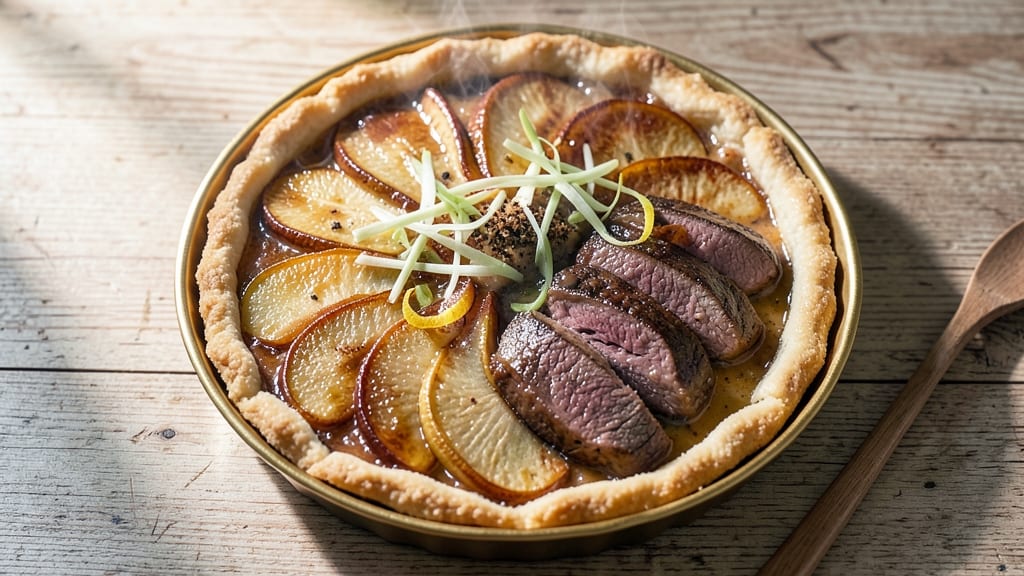 Omaha Steak Apple Tart Recipe: Crispy Celery-Topped Crust Meets Juicy Apple Filling