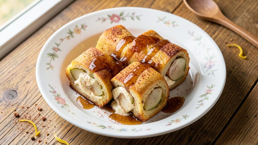 Apple French Toast Roll-Ups Recipe: Crispy Edges, Gooey Apple Filling