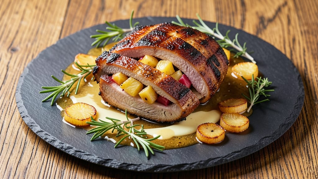 Pineapple Stuffed Pork Tenderloin Recipe: Sweet-Tart Glaze Locks in Juicy Moisture