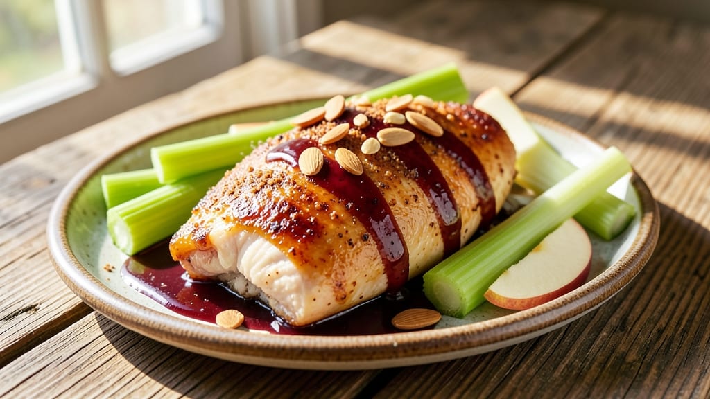 Apple Orchard Chicken Recipe: Crispy Celery Crust Meets Sweet Cider Glaze