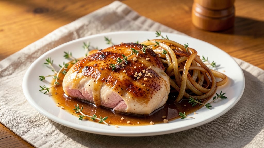 Apple Cider Chicken Breast Recipe: Slow-Braised Tender Meat with Caramelized Glaze