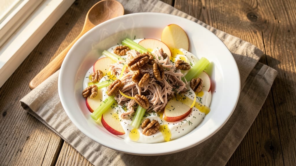Apple Walnut Tuna Salad Recipe: Crunchy Celery and Tart Apple Bite Every Forkful
