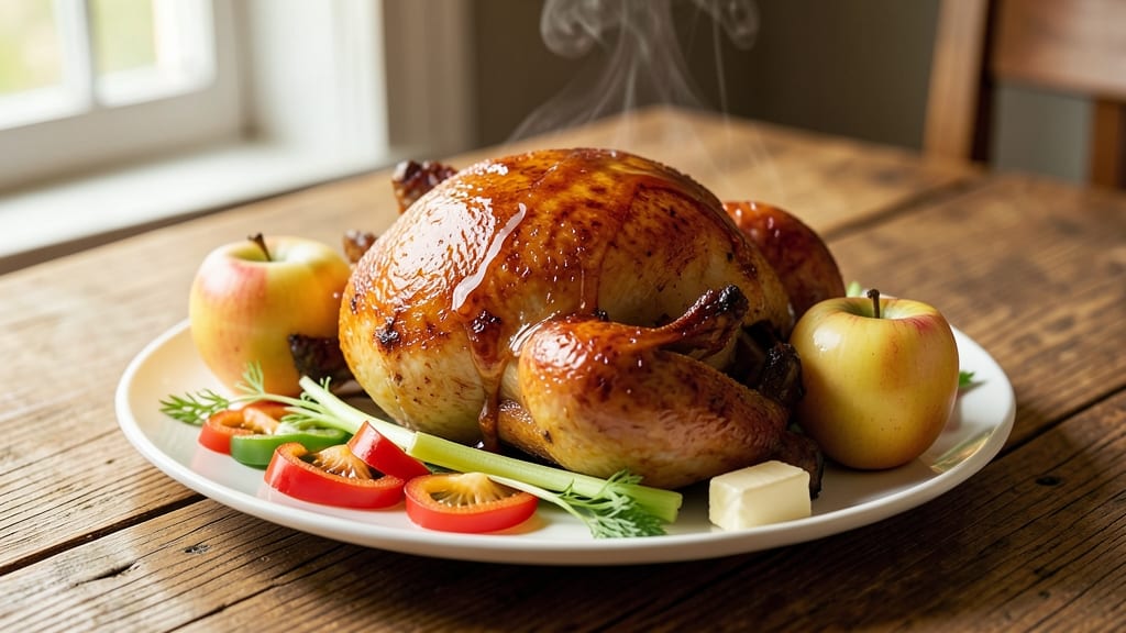 Whole Chicken With Apples Recipe: Celery-Pepper Crunch Meets Sweet Cider Braise