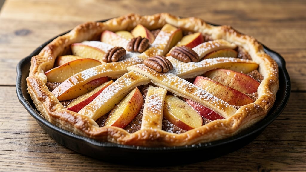 French Normandy Apple Tart Recipe: Rustic Streusel Crown Over Spiced Filling