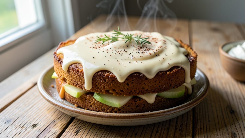Apple Cake With Vanilla Sauce Recipe: Warm Spice Streusel Crown Over Moist Apple Layers