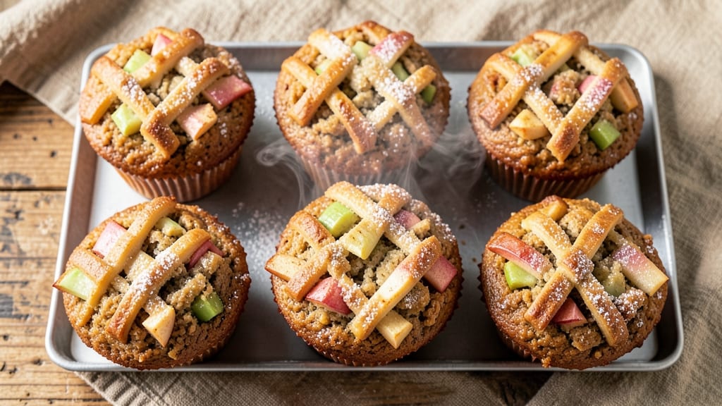Whole Wheat Apple Muffins Recipe: Crunchy Celery Streusel Caps Perfectly Tart Bites