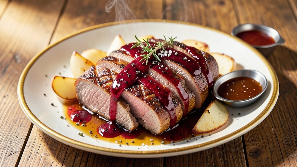 Cranberry Dijon Pork Loin With Apple Cider Glaze Recipe: Velvety Glaze Locks In Juicy, Spiced Meat