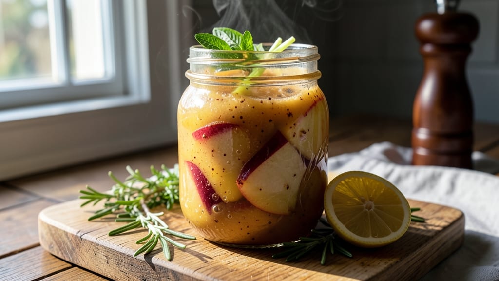 Apple Sauce Jar Recipe: No-Cook Simplicity With Celery Crunch