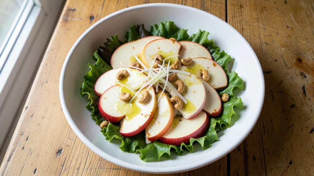 Apple Cashew Salad Recipe: Crunchy Nutty Contrast With Sweet Tart Bite