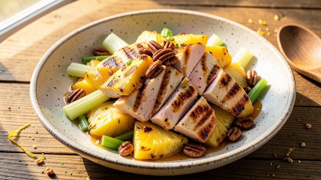 Hot Pineapple Salad Recipe: Tropical Heat With Crunchy Celery Bite