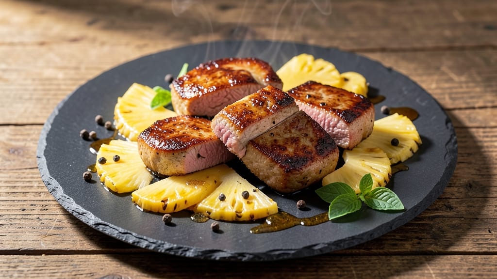 Outback-Style Pineapple Pork Medallions Recipe: Sweet-Tart Glaze and Crispy Pineapple Bites