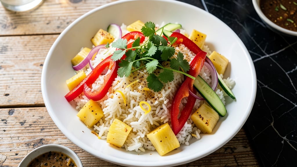 Pineapple Rice Salad Recipe: Tropical Crunch With Sweet Tart Zing