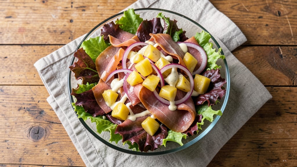 Ham and Pineapple Salad Recipe: Sweet-Tart Crunch in One Bowl