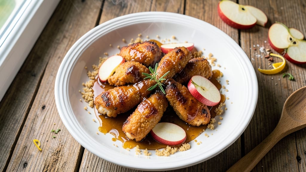 Apple and Honey Glazed Chicken Tenders Recipe: Crispy Bites with Sticky Caramelized Gloss