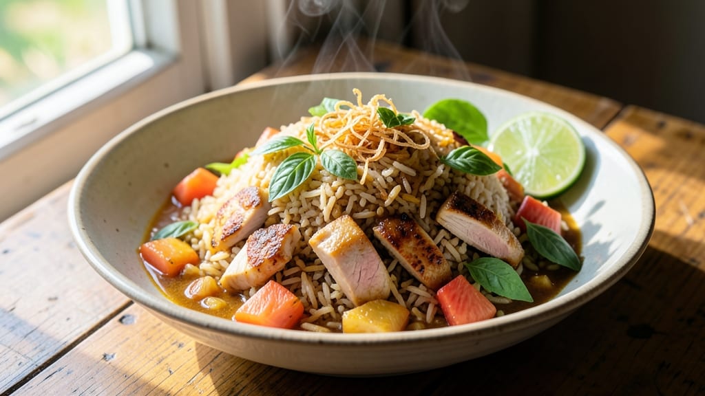 Chicken Pineapple Fried Rice Thai Recipe: Sweet-Spicy Stir-Fry With Crispy Edges