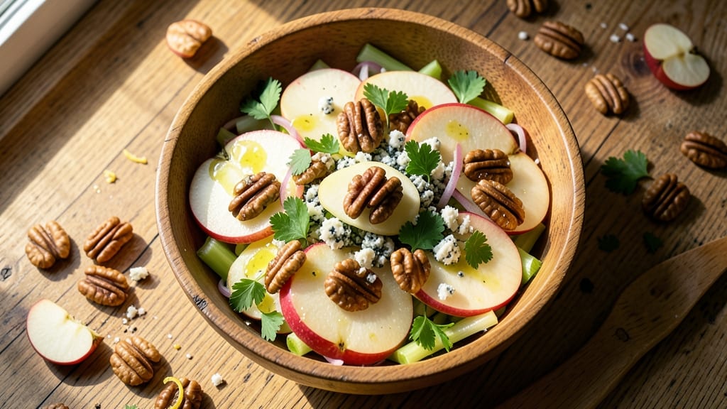Old Fashioned Apple Walnut Salad Recipe: Crunchy Celery and Toasted Nut Harmony