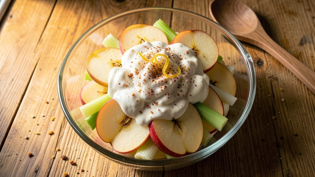 Apple Fluff Salad Recipe: Celery-Creamy Layers With Apple Cider Zing