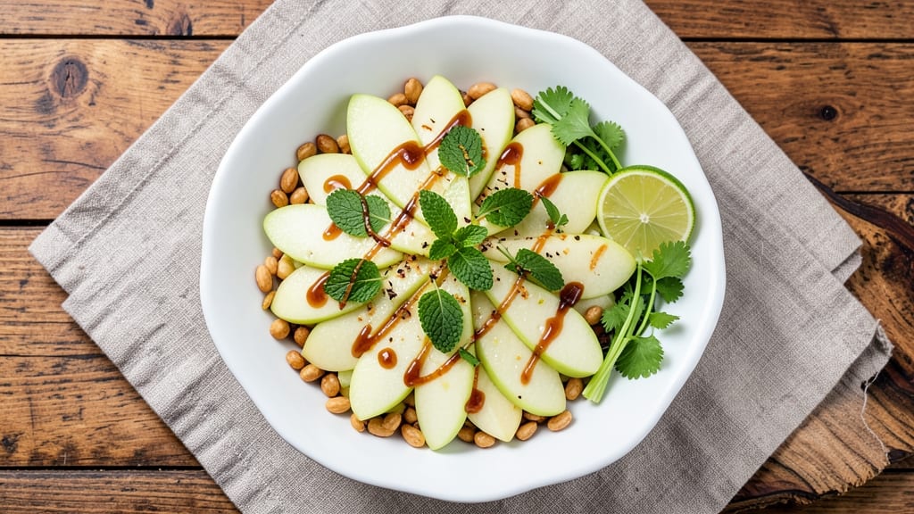 Thai Green Apple Salad Recipe: Zesty Lime and Mint Refreshment in 15 Minutes