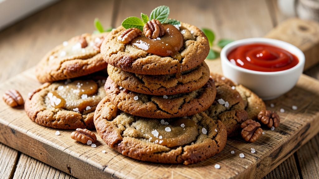 Apple Sauce Cookie Recipe: Warm Spice Streusel Hugs Tart Apple Centers