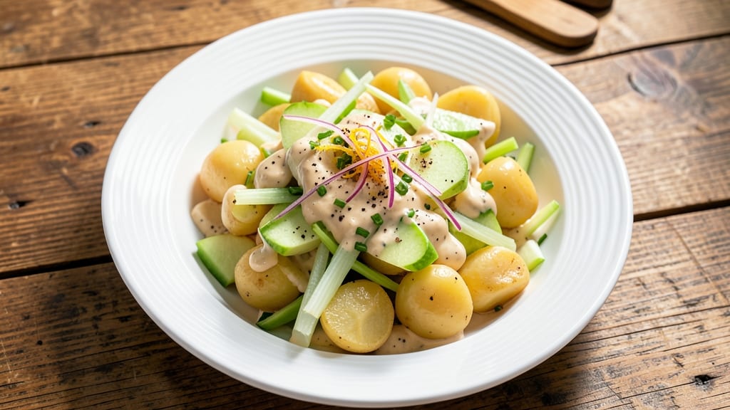 Potato Salad With Green Apples Recipe: Crunchy Celery and Tart Apple Refreshment Twist