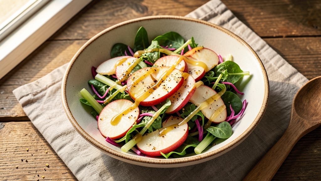 Apple Vinegar Salad Recipe: Celery Crunch Meets Tangy Apple Zing