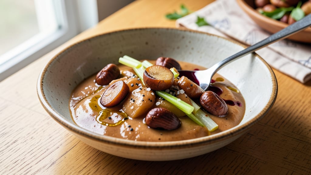 Apple Chestnut Dressing Recipe: Crunchy Celery and Warm Spice Harmony