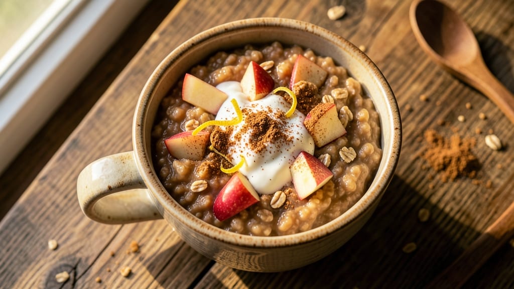 Apple Cinnamon Oatmeal Recipe: Microwave Mug Warmth in 5 Minutes