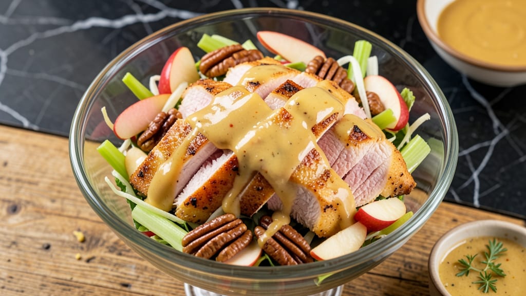 Arby's Apple Pecan Chicken Salad Recipe: Creamy Mustard Dressing with Crunchy Celery and Toasted Pecans