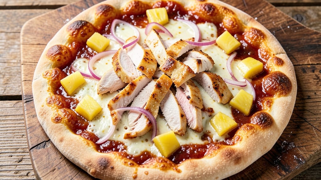 BBQ Chicken Pineapple Pizza Recipe: Sweet-Tangy Crust With Caramelized Toppings