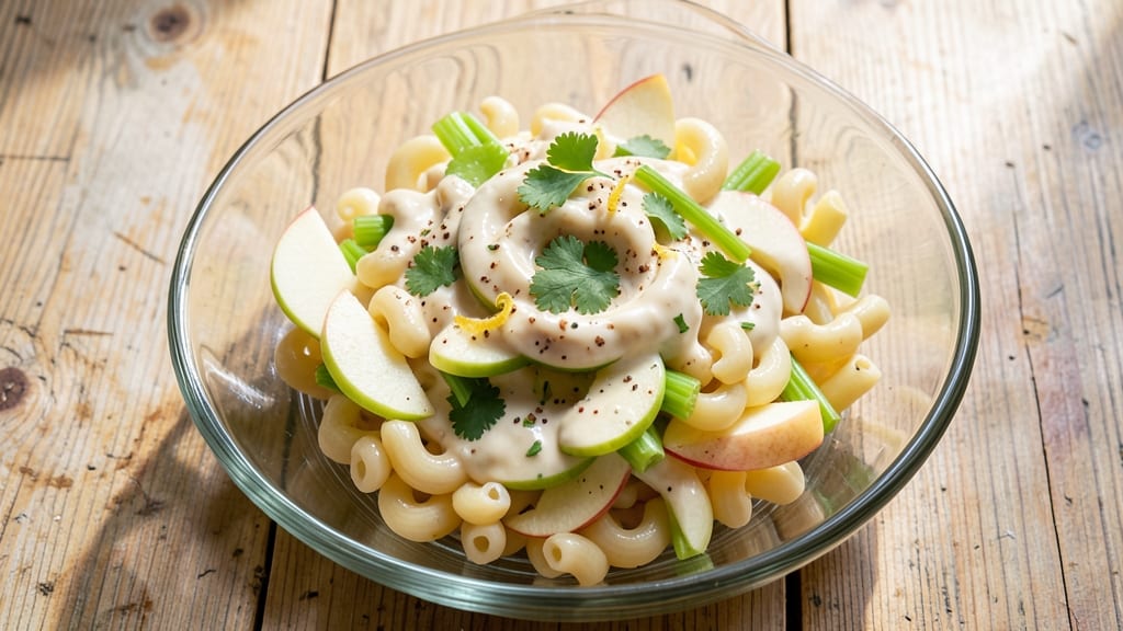 Apple Macaroni Salad Recipe: Crisp Celery and Sweet Tart Apple Harmony