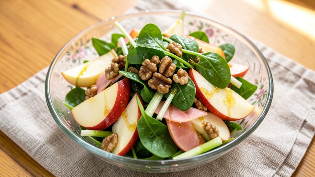 Raw Apple Salad Recipe: Crunchy Celery and Zesty Apple Refreshment