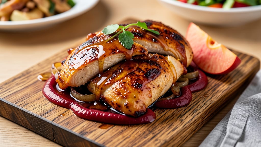 Apple Cider BBQ Chicken Breast Recipe: Slow-Simmered Glaze With Crispy Celery Snap