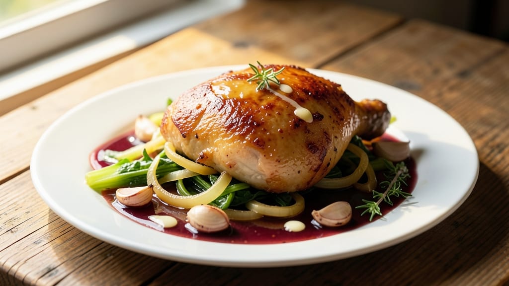 Apple Juice Chicken Recipe: Smoky Apple-Cider Braised Bites With Crispy Celery Crunch