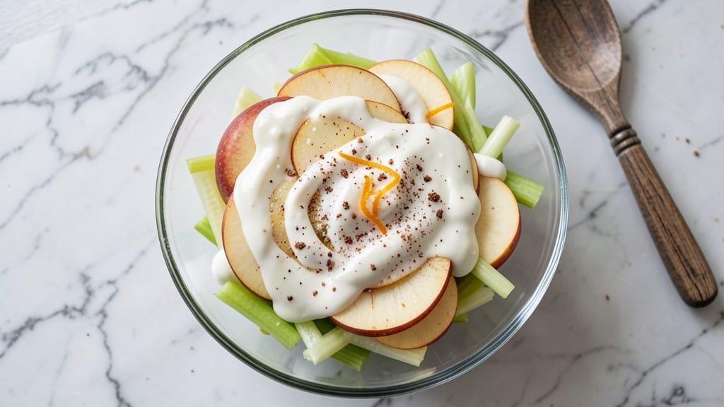 Weight Watchers Taffy Apple Salad Recipe: Crunchy Celery and Sweet Tart Apple Layers