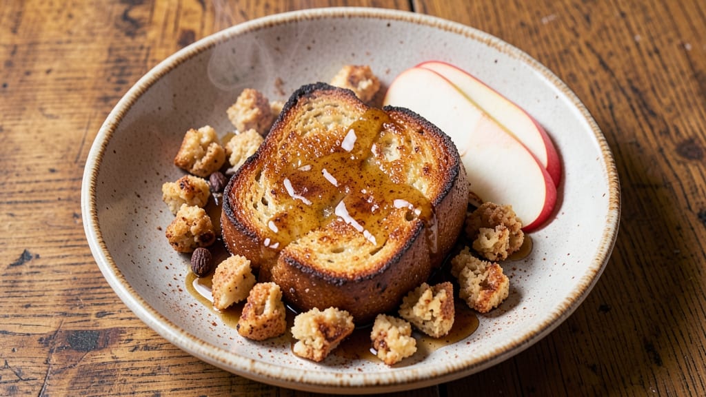 Apple Fritter Bread French Toast Recipe: Crispy Streusel-Crusted Stacks