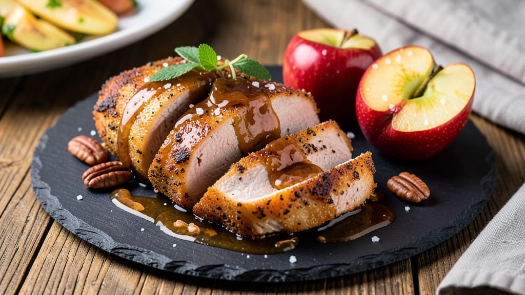 Apple Glazed Pork Loin Recipe: Caramelized Apple Crunch With Every Bite