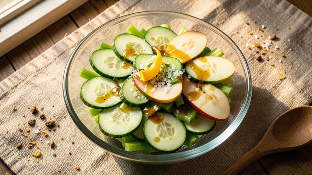 Cucumber Celery Apple Salad Recipe: Crisp Refreshment With Zesty Lime Twist