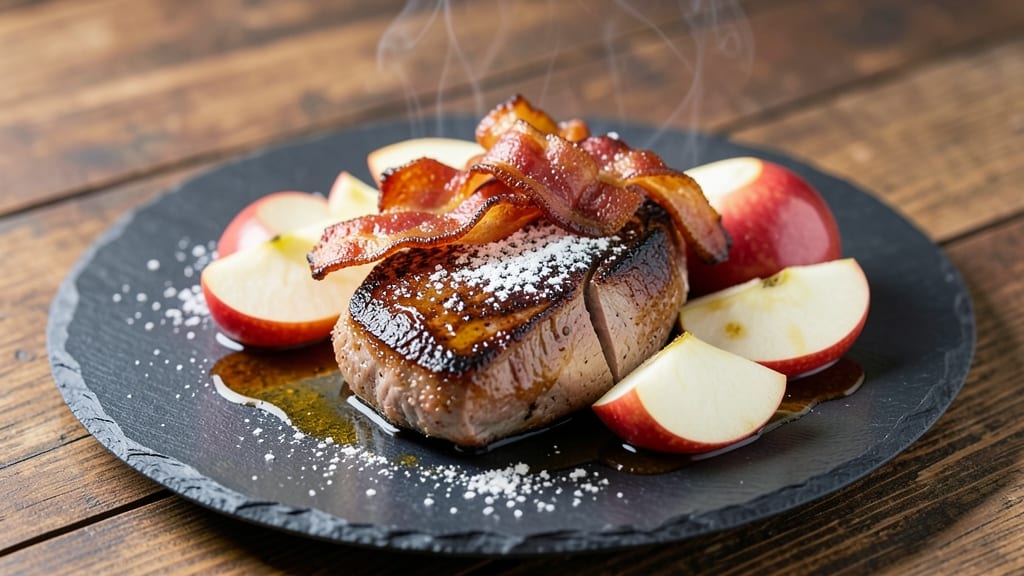 Pork Chops With Apple Bacon Recipe: Crispy Edges and Sweet-Savory Glaze Magic