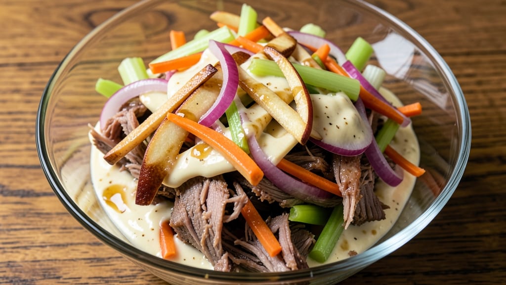 Apple Slaw Recipe for Pulled Pork: Crunchy Celery and Sharp Apple Contrast