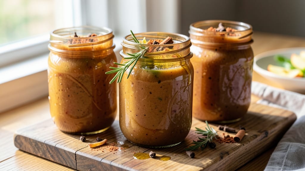 Apple Sauce Recipe to Store in Jars: No-Sugar-Added Chunky Spice Blend