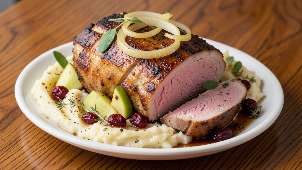 Apple Cranberry Stuffed Pork Roast Recipe: Juicy Roast With Crunchy Fruit Filling